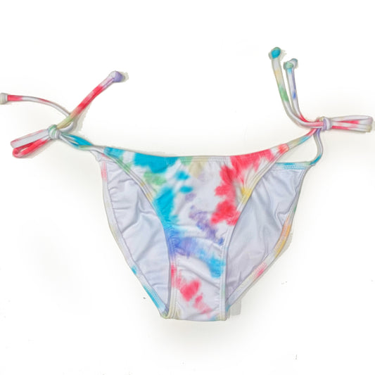 H2OH Low Rider Tie Bikini Bottom - Rainbow Tie Dye womens swimwear