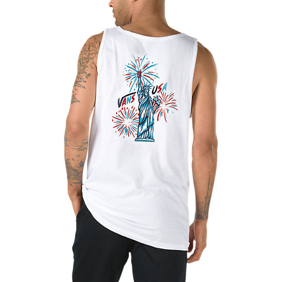 Vans Uncle Slam Mens Tank Top - White Mens Tank Top