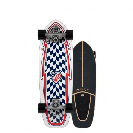 Carver 2020 USA Booster 30.75" C7 Raw Complete Surfskate Complete Skateboard Booster C7