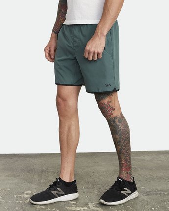 RVCA Yogger Stretch Shorts - Sage Green Mens Shorts