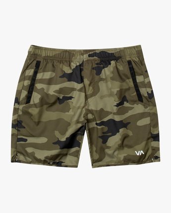 RVCA Yogger IV 17" Shorts - Green Camo Mens Shorts