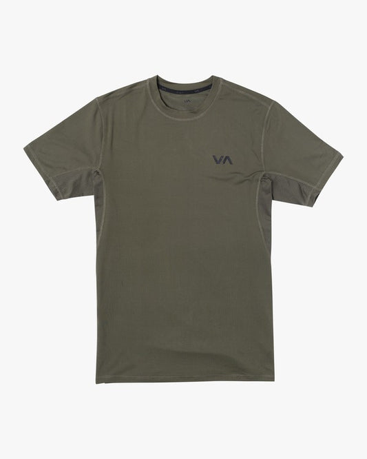 RVCA Sport Vent SS Mens Performance T Shirt - Olive