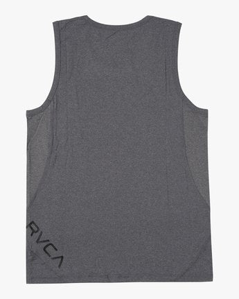 RVCA Sport Vent Tank Top - Charcoal Heather Mens Tank