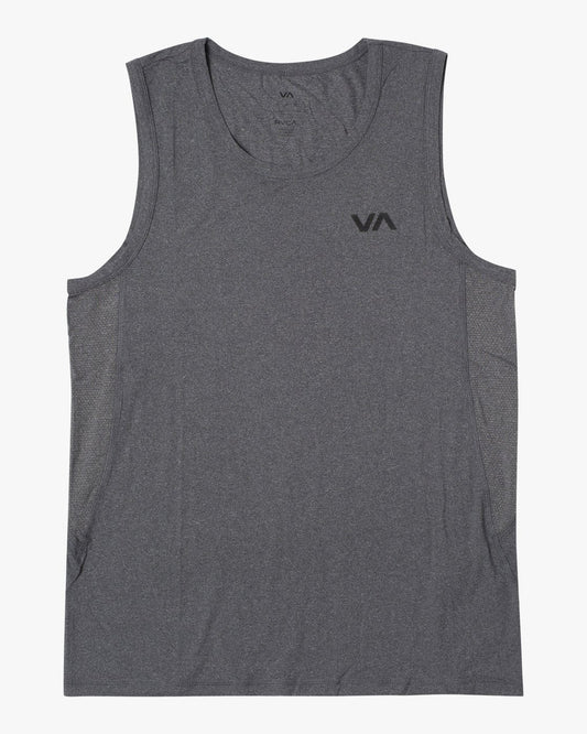 RVCA Sport Vent Tank Top - Charcoal Heather Mens Tank