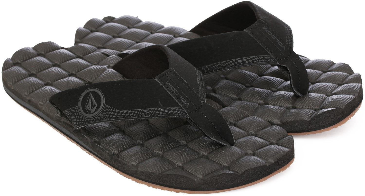 Volcom Men's Recliner Sandals - Black Destructo Mens Footwear