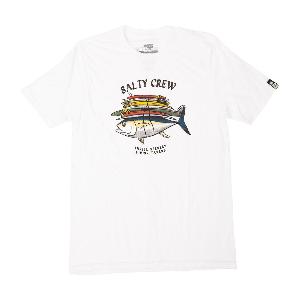Salty Crew Voyager Boys SS T Shirt - White Boys T Shirt
