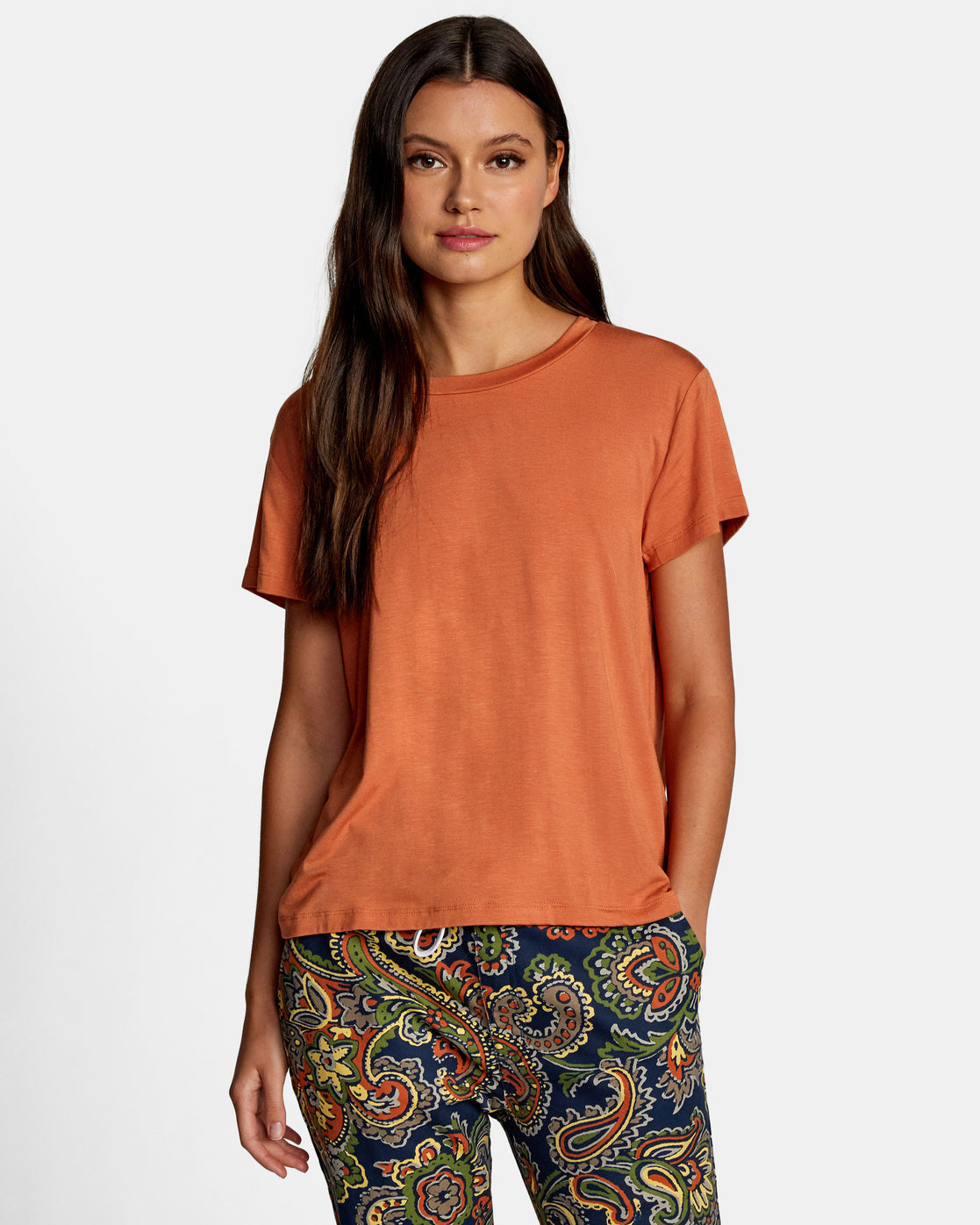 RVCA Recess 3 Women's Tee Shirt - cocoa Womens T Shirt