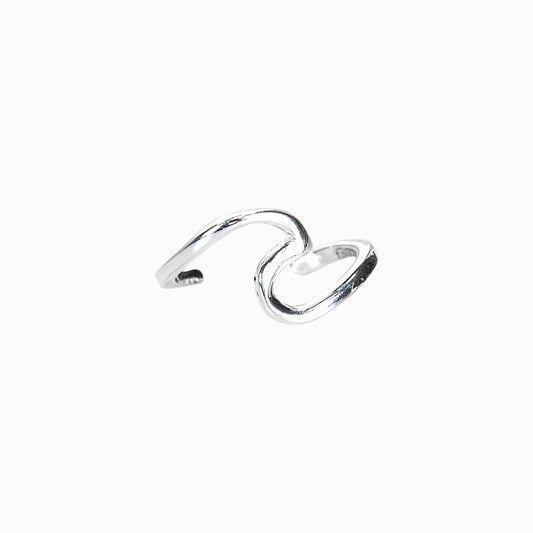 Pura Vida Wave Ear Cuff Earings - Silver Jewelry