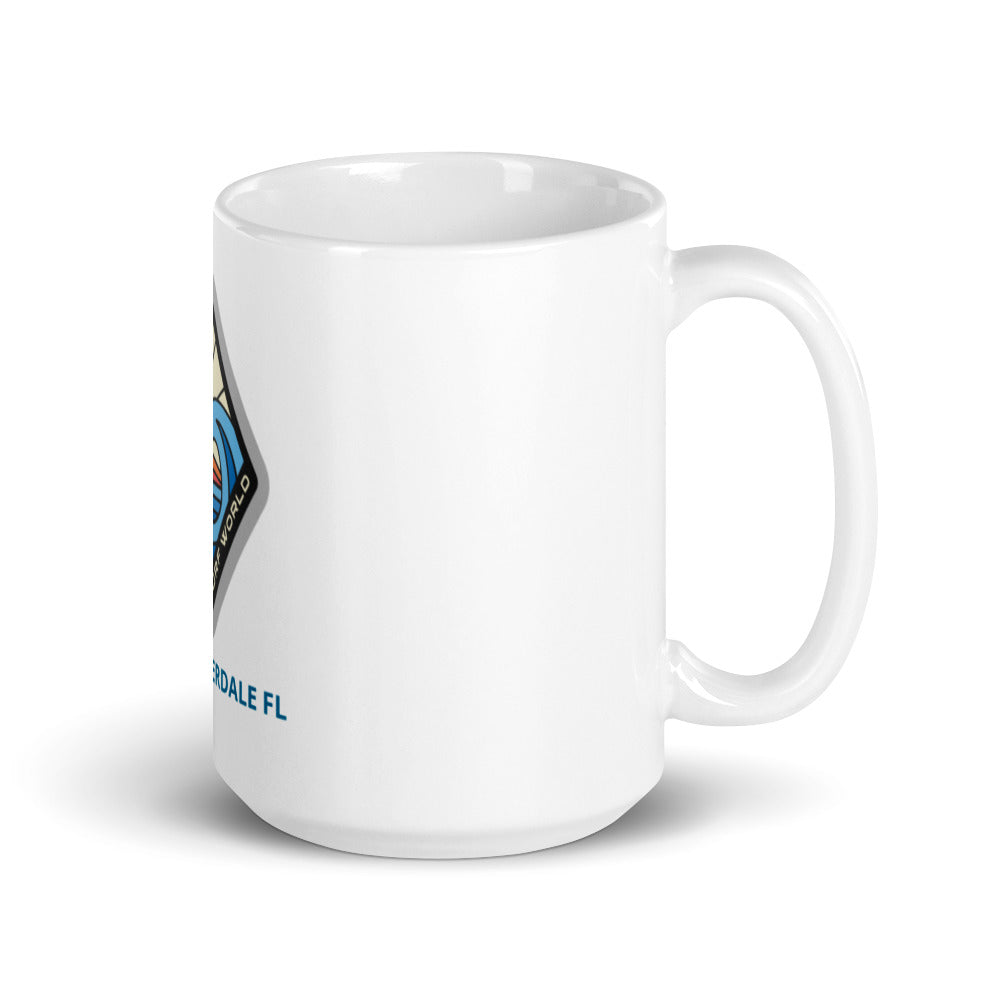 Surf World White glossy mug - White Drinkware Default Title