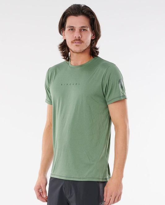 RipCurl Dawn Patrol Short Sleeve UV Tee Rashguard Sun Protection