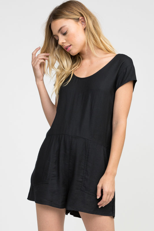 RVCA Moonlight Romper - Black Romper