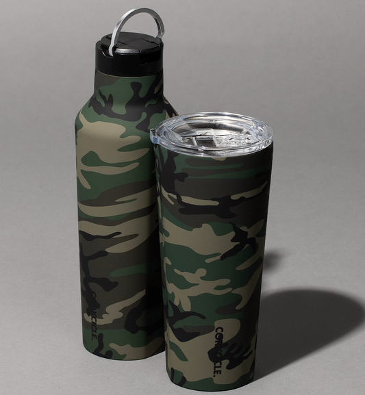 Corkcicle Woodland Camo Canteen, Tumbler, Mug Drinkware