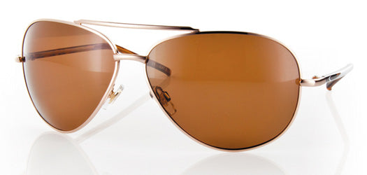 Carve Sunglasses Top Dog Aviator Polarized - Gold / Silver Sunglasses Gold