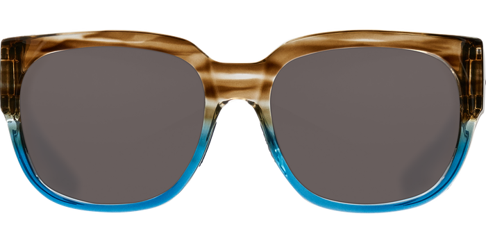 Costa Waterwoman Shiny Wahoo Tort / Blue Grey Glass Lens Sunglasses