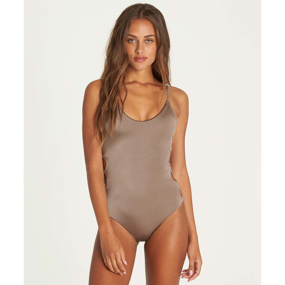 Billabong Sol Searcher 1 Piece Womens Swimsuit - Clay womens swimwear