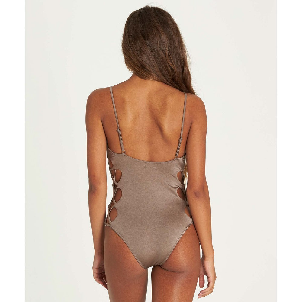 Billabong Sol Searcher 1 Piece Womens Swimsuit - Clay womens swimwear