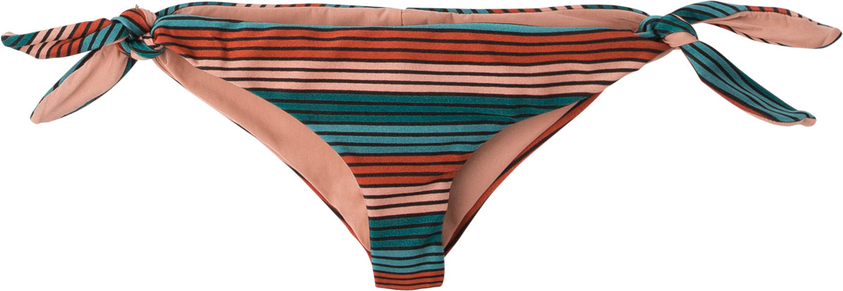 RVCA Frame Striped Cheeky Bikini Bottom - Multi womens swimwear