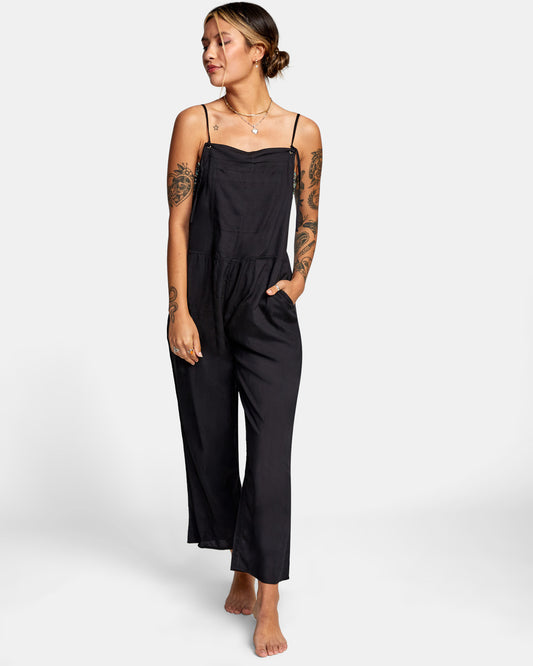 RVCA Zula Jumper Cover Up - True Black Romper
