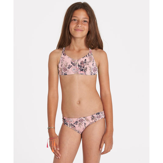 Girls Billabong Beach Beauty Tali Crossback Bikini Top womens swimwear