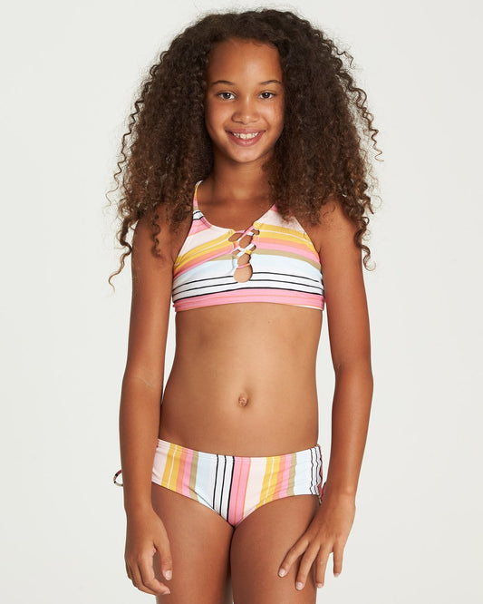 Billabong Sunny Song High Neck Swimsuit - Multi youth swimwear