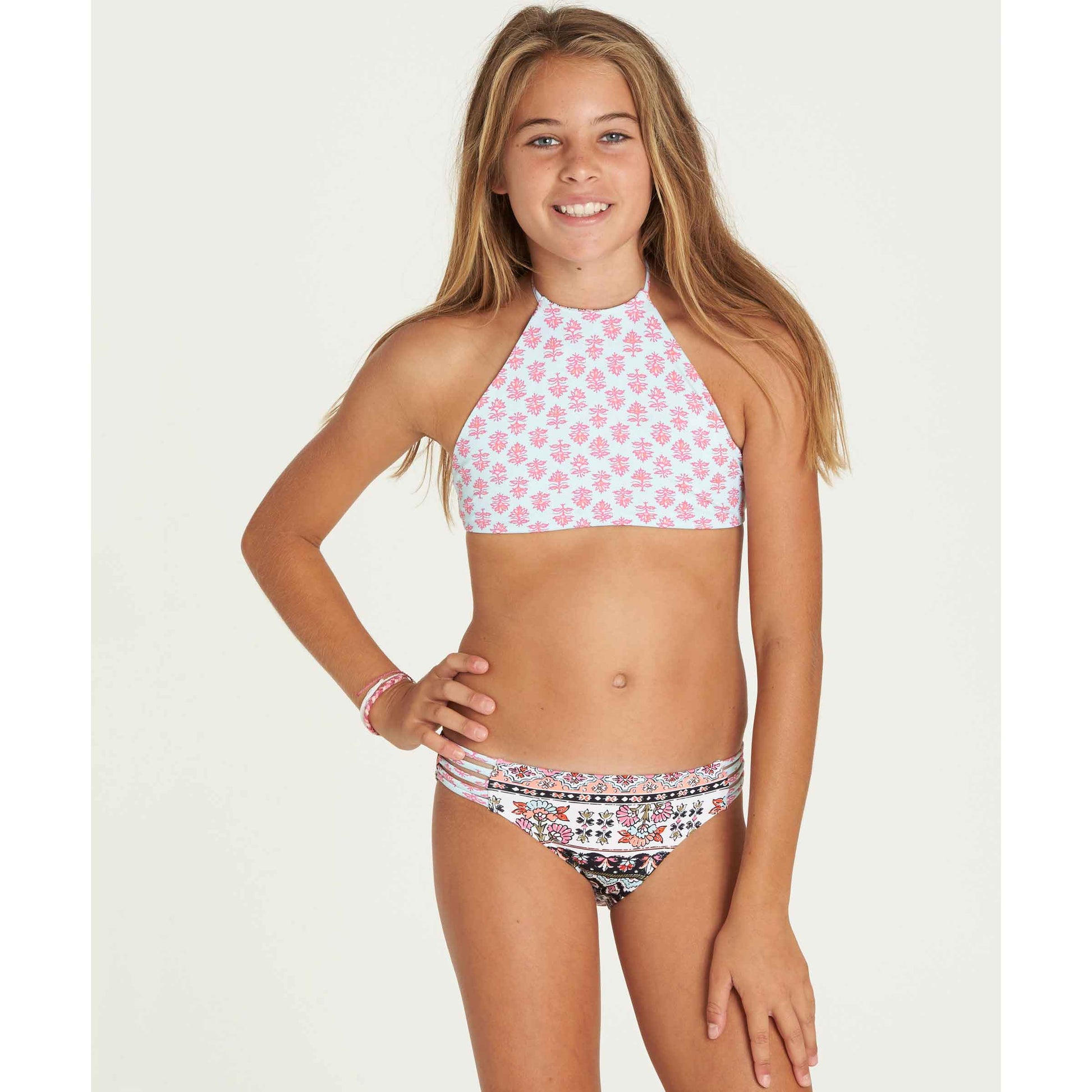 Billabong Girls Moon Tribe High Neck Swim Set Multi – SURF WORLD SURF SHOP