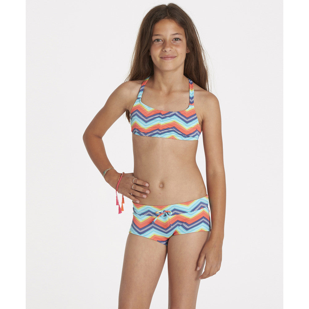 Billabong Ziggyland Tali Crossback Girls Bathingsuit Set Y215JZIG-MUL youth swimwear