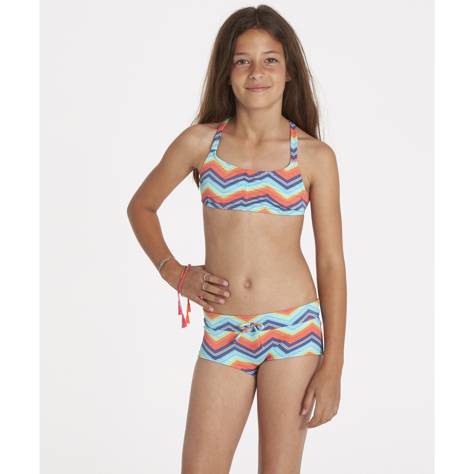 Billabong Ziggyland Tali Girls Multi Color Bikini womens swimwear